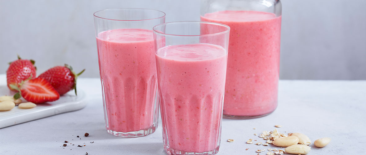 Jordbærsmoothie