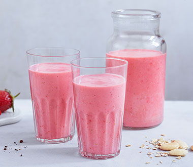 Jordbær smoothie med banan